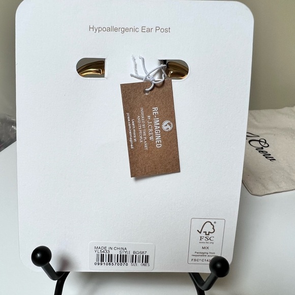 J. Crew Silver-Plated Deep-Dip Earrings - Picture 8 of 8